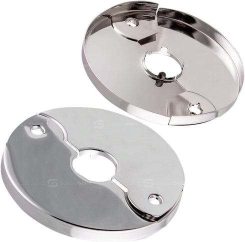 F-24333-12 1 in. IPS Floor and Ceiling Split Flange Escutcheon, Chrome Plated (Pack of 12)