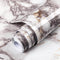 Decoroom 17.71"x118" Marble Contact Paper for Countertops, Glossy Peel and Stick Granite Wallpaper for Kitchen Cabinets
