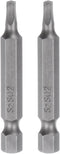 2pcs SQ2 Square Screwdriver Bit, 1/4" Hex Shank, 2" Length Magnetic Security Screw Driver
