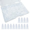 100 Pack Luer Lock Syringe Caps for Luer Slip Lock Tip, Leak-Free Dispensing, Transparent