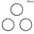 Othmro 50pcs Nitrile Rubber O-Rings, 1mm Wire Dia 14mm OD Metric Sealing Nitrile NBR Rubber Washers for Oil or Air Sealing, Professional Plumbing, Car Repair, Air or Gas Connections Black