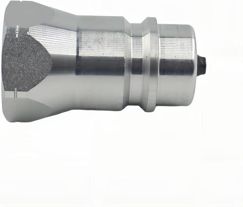2-PCS 1/2" Ag ISO5675 Poppet Valve, Hydraulic Quick Connect Male Coupler Nipple for Tractor Coupling