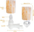 2 Pack, 360 4 Bulbs pursalt Himalayan Salt Lamp Plug in Night Light Degree Adjustable Wall Plug & Extra Replacement