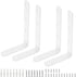 Luomorgo 4 5 3 Inch, Pcs L Shaped Brackets for Shelves, Heavy Duty Stainless Steel, Decorative Corner Brace Joint Right