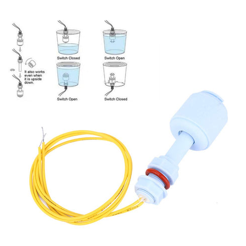5pcs PP Float Switch P5210 Plastic Water Tank Liquid Level Sensor Controller Blue