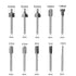 Mesee 10Pcs HSS Router Bits 1/8"(3mm) Shank Carbide Engraving Bit Set Fit Rotary Tool Tools for DIY Woodworking Edge Grooving Carving Milling Trimming