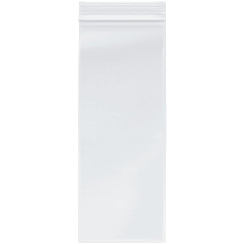 Plymor 4" x 10" Zipper Reclosable Plastic Bags, Pack of 200, 2 Mil
