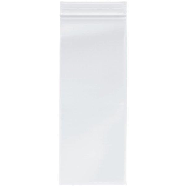 Plymor 4" x 10" Zipper Reclosable Plastic Bags, Pack of 200, 2 Mil