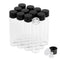 7ml Clear Glass Vials with Screw Caps, 12PCS Leak-Proof Small Liquid Sample Vials