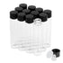 7ml Clear Glass Vials with Screw Caps, 12PCS Leak-Proof Small Liquid Sample Vials