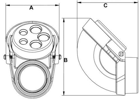 Morris 15533 Service Entrance Head, Conduit Mount Threaded, Aluminum, 1-1/4"