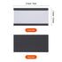 C Channel Magnetic Label Holders, 1x2 Inch with Paper Inserts, Pack of 100 for File Cabinet Labels