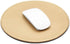 ProElife Mouse Pad for Computer, Anti Slip Round Waterproof PU Leather 8.66-Inch Circular Mousepad (Gold)