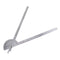 Angle Protractor Angle Finder Ruler, 0-180 Degrees Stainless Steel Adjustable Screw Woodworking Measure Tool