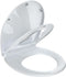 EcoExplorer Toilet Seat Cover,PP Round Toilet Seat With Toddler Seat Dual-Flip Soft-Close Lid