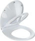 EcoExplorer Toilet Seat Cover,PP Round Toilet Seat With Toddler Seat Dual-Flip Soft-Close Lid