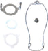Harp Support for Lamp Shade with Finial Base Table/Floor Light Holder Accessories,