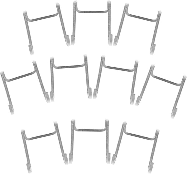 10Pcs Stainless Steel Wall Mounted Hooks for Bedside Cabinet Bathroom and Saving