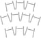 10Pcs Stainless Steel Wall Mounted Hooks for Bedside Cabinet Bathroom and Saving