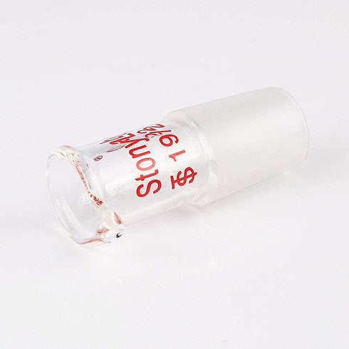 StonyLab Borosilicate Glass Pour Out Adapter, Liquid Pouring Adapter with 19/22 Ground Inner Joint for Laboratory Supply