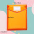 Plastic Document File Folder, A4 Size Expandable Poly Envelopes, Waterproof Transparent File Pouch with Snap Closure &