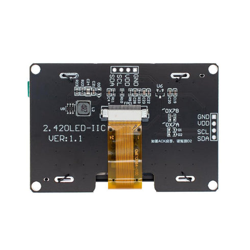 2.42" SSD1309 128x64 2.42 Inch I2C 4 7 HiLetgo OLED Display Module OLED LCD Display Module IIC Pin or SPI Pin Optional