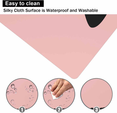 Cute Kitten Mouse Pad - Pink Kawaii Anti-Slip Rubber Mousepad for Kids & Laptops, Size 9.5x7.9 inch