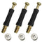 50 Sets Furniture Connecting Cam Lock Fittings with Dowel, Cam Lock Nuts and Screws for Wardrobe and Cabinet