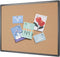 VIZ-PRO Cork Bulletin Board 36 X 24 Inches, Cork Notice Board with Black Aluminium Frame
