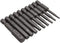 10Pcs 50mm 1/4 Inch Hex Shank S2 Steel Hex Screwdriver Head Allen Hand Held Wrench Drill Bit Set