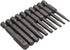 10Pcs 50mm 1/4 Inch Hex Shank S2 Steel Hex Screwdriver Head Allen Hand Held Wrench Drill Bit Set