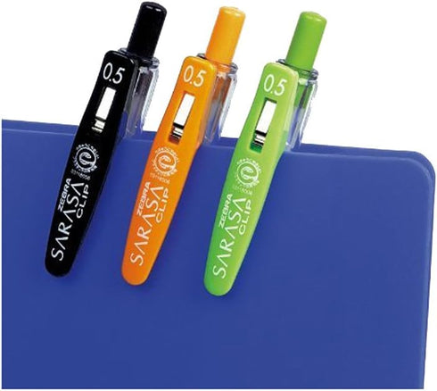 Zebra Sarasa Push Clip Gel Ink Pen, 0.5 mm, 10 Color Set