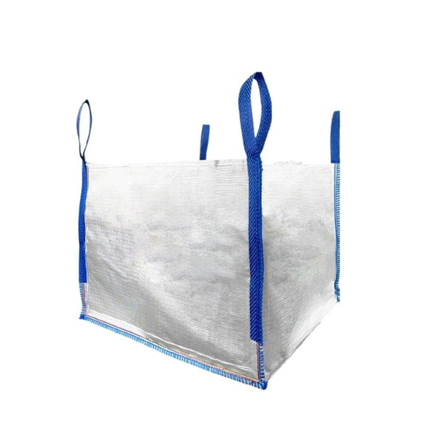 DURASACK Heavy Duty 100-Gallon Builder's Bulk Bags, White Woven Polypropylene Contractor Trash Bags for Demo