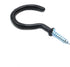 Xiaoyztan 50 Pcs Vinyl Coated Screw-in Hooks, Iron Ceiling Hooks for Wall Hanging Plants, Decoration, or Tools Hanging,