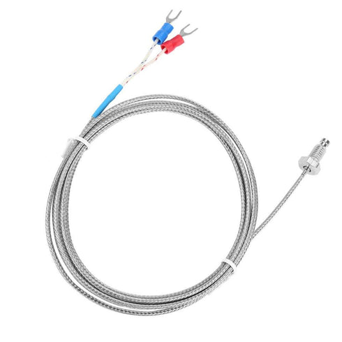 Thermocouple K Type, M6 Screw Fine Thread Temperature Sensor Wire 0-400 1M/2M/4M/5M (2M)