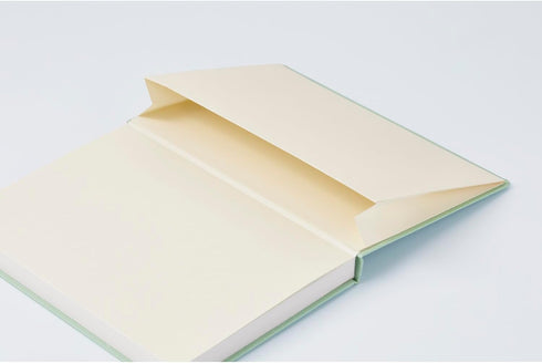 Maruman MNEMOSYNE A5 Journal Notebook, 8.5 x 6.02 Inches, 120 Pages, Mint Green, Hard Cover