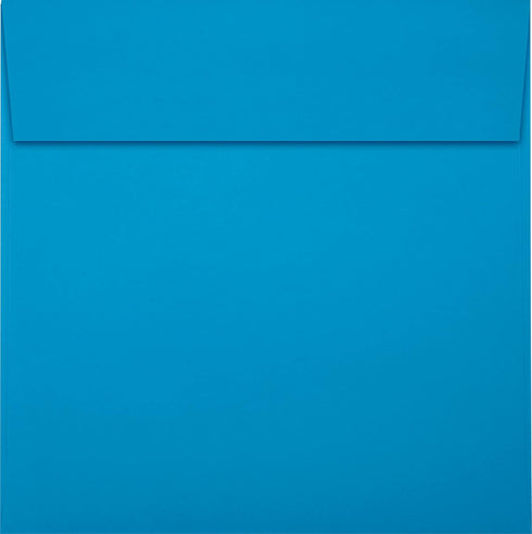 LUXPaper Square Invitation Envelopes | Peel & Press | 6" x 6" | Pool Blue | 80lb. Text | 50 Qty by Envelopes.com