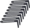 Carrittons 8 Pcs Black Slotted L Bracket, Corner Braces Steel L Bracket
