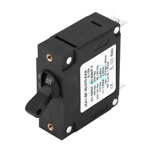 Circuit Breaker, DC/AC Manual ON/Off Toggle Reset Switch, Safety Mini Circuit Breaker 15A 20A 25A 30A