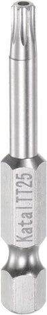 TT25 Star 7 Point Screwdriver Bit, 1/4" Hex Shank 2" Length Magnetic Security Torx Power Tool