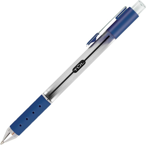 TUL WHJJK Retractable Gel Pens - Bullet Point, 0.7 mm, Gray Barrel, Assorted Colors, Pack of 14