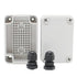 MAKERELE Waterproof Outside Electrical Box Grey 3.74 x2.56 x2.17 (956555mm) IP67 Small ABS Plastic Case with 2 NPT