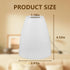 TOPWEL 2Pcs 4.523.93inch 30mm White Frosted Plastic Horseshoe Lampshades Flat Head Oval Chandelier Shade with Upper