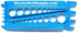 Nut, Bolt & Screw Gauge for Standard & Metric Coarse & Fine Diameter, Length & Thread Pitch (Blue)