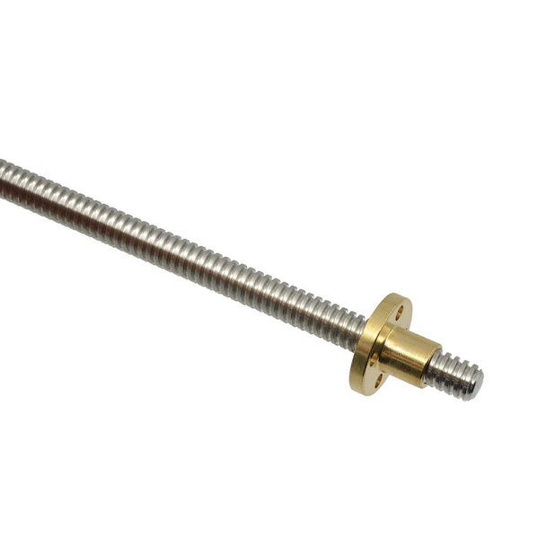 400mm T8 Tr8x2 Lead Screw and Brass Nut for LCD DLP SLA 3D Printer and CNC Machine Z Axis