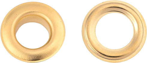 KING PIECES 2000pcs Gold Grommets, 3/8 Inch (10mm) Washers and Grommets Kit for Grommet Tool, Metal Grommets Eyelets