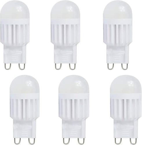 Lxcom Lighting G9 LED Bulb 3W Dimmable Chandelier Light Bulbs 30W Halogen