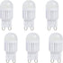 Lxcom Lighting G9 LED Bulb 3W Dimmable Chandelier Light Bulbs 30W Halogen