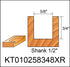 Carbide Tipped Mortising Router Bit, Industrial Grade Cutting Tool for Woodworking (1/2 Inch Shank x 5/8 Inch Diameter)
