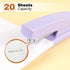 Office Stapler, Portable Durable Staplers for Desk, Stapler Supplies (Purple)